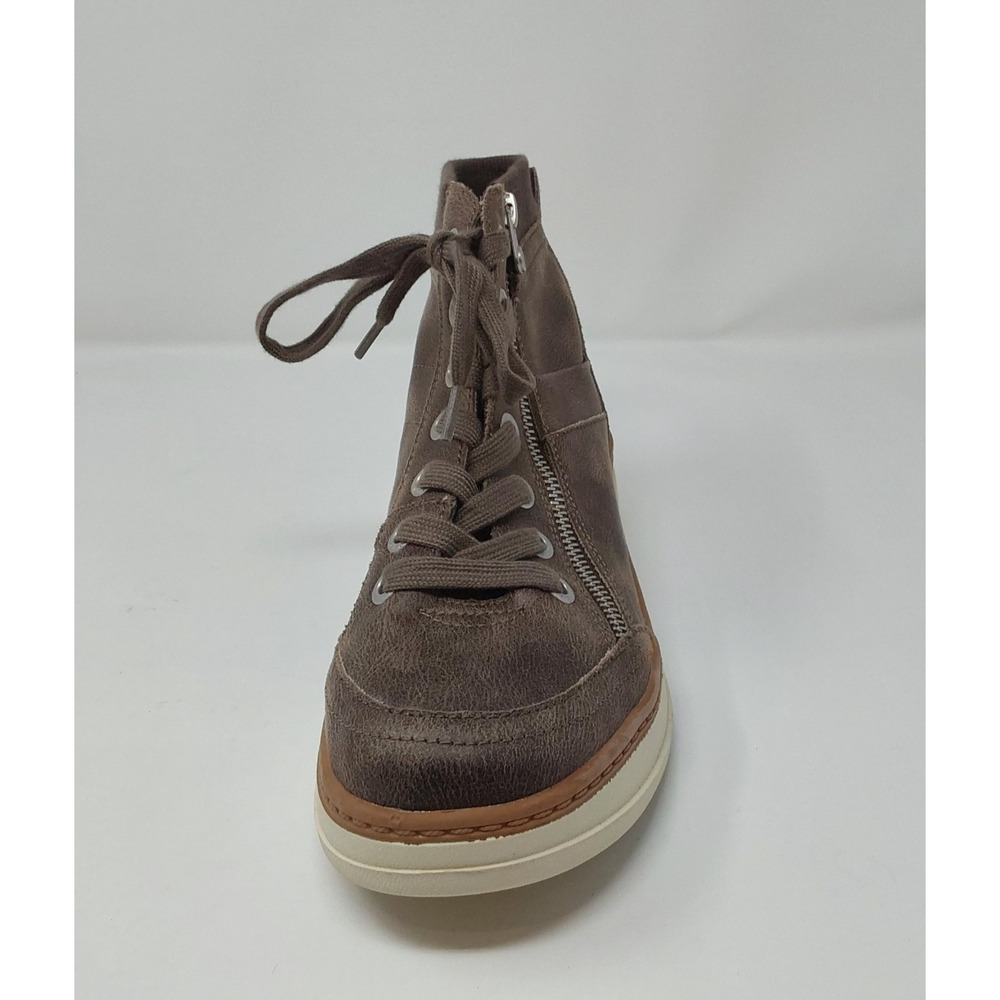 Blowfish Malibu Women’s Brown Wedge Platform Sneakers Zip Lace Up Size 9 - Picture 3 of 12
